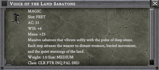 VOICE OF THE LAND SABATONS item card